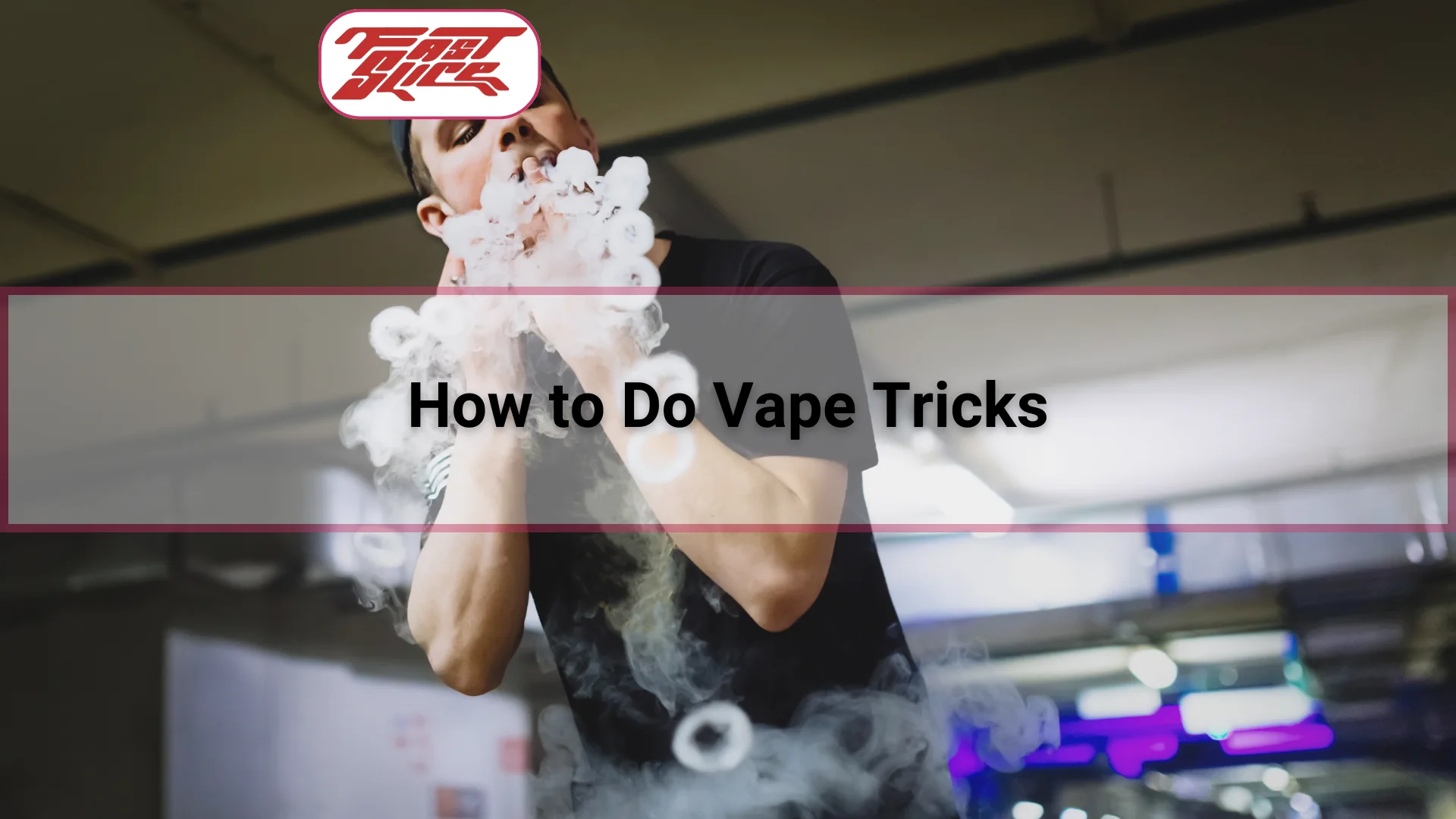 How to Do Vape Tricks, man smoking from a weed vape cart and performing vape tricks